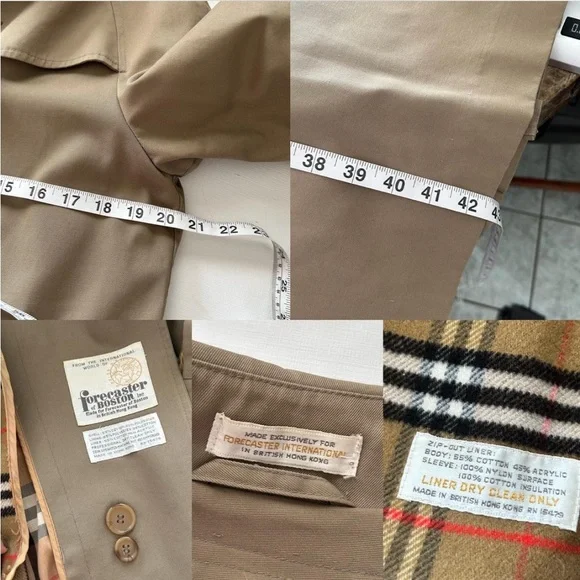 Vintage 1970s Forecaster of Boston Trench Coat size 13/14. - Picture 7 of 16